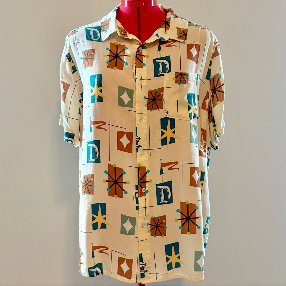 DISNEY Parks Fantasyland Button Down Short